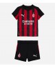 Günstige AC Milan Rafael Leao #10 Heimtrikotsatz Kinder 2025-26 Kurzarm (+ Kurze Hosen)